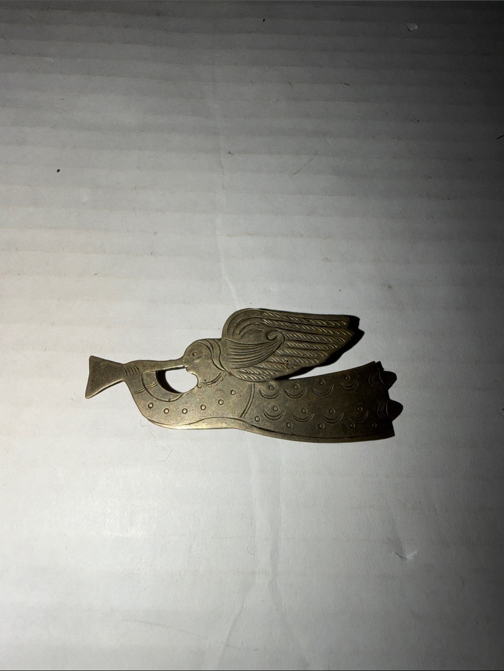Vintage Metal Handmade Angel Pin/Brooch